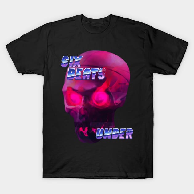 Retrowave skull T-Shirt by Welsharess